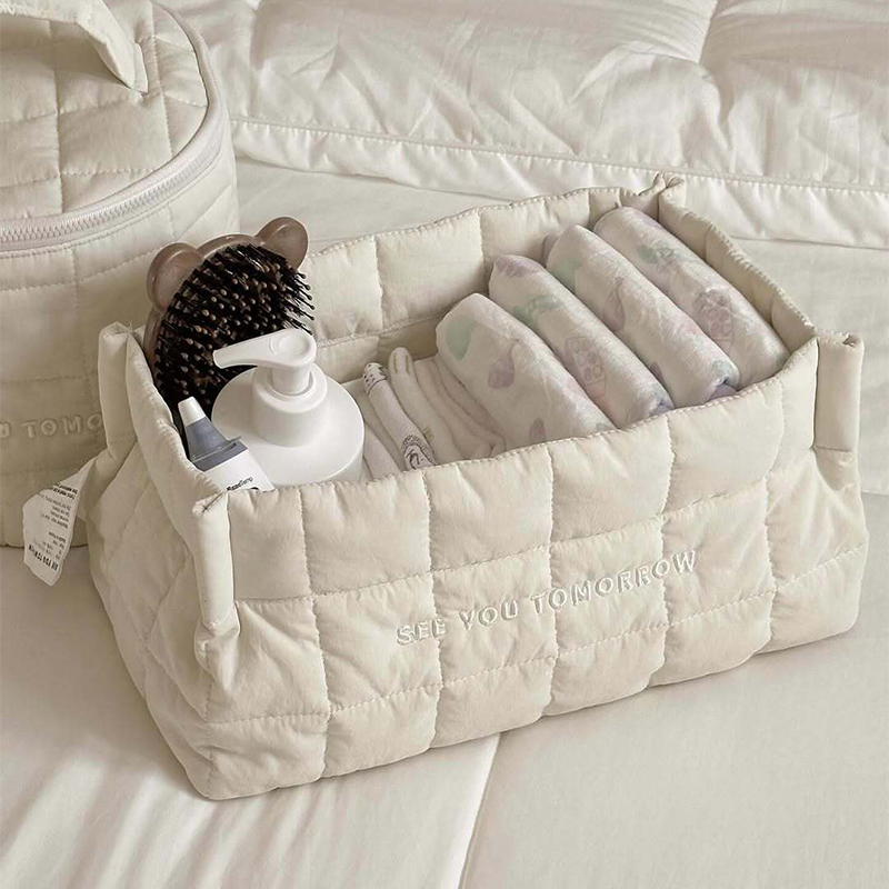 Baby Clothing Stores - 韓国スタイルのベビーおむつ収納バッグバスケットスナック雑貨収納デスクトップ無地仕分け衣類オーガナイザーボックスストアサプライ