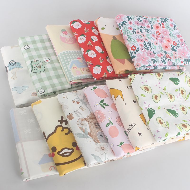 Baby Clothing For Bed - 純綿AB面綿生地ベッドシーツ布団カバー漫画プリントベビー服子供服生地