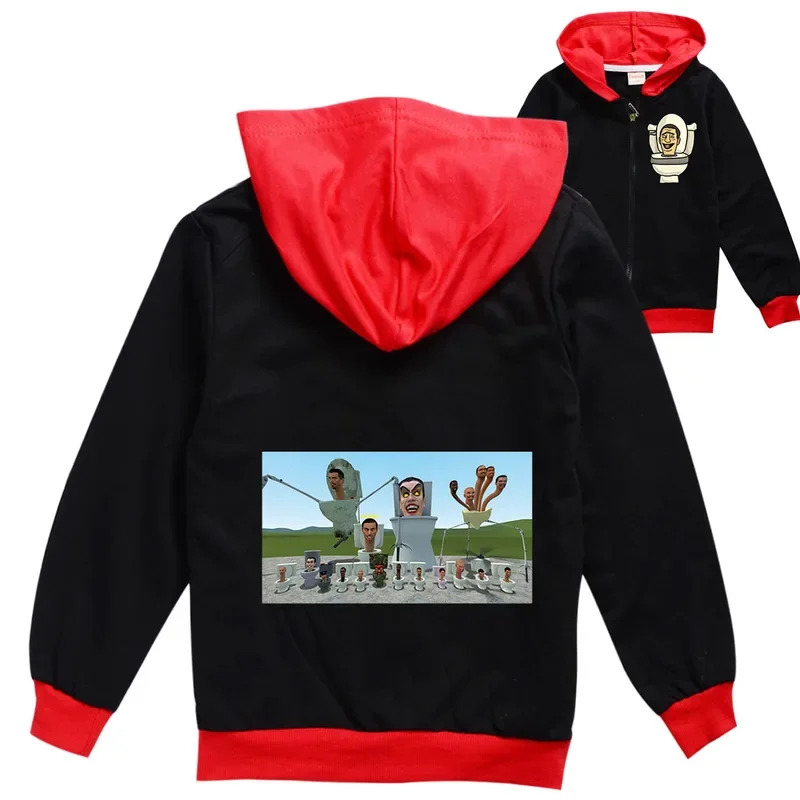 Toddler Legging Set - 2-16Y 漫画スキビディトイレ服子供プルオーバージャケットフード付きとジッパーベビーボーイズスウェット幼児女の子カジュアル Oute NM31