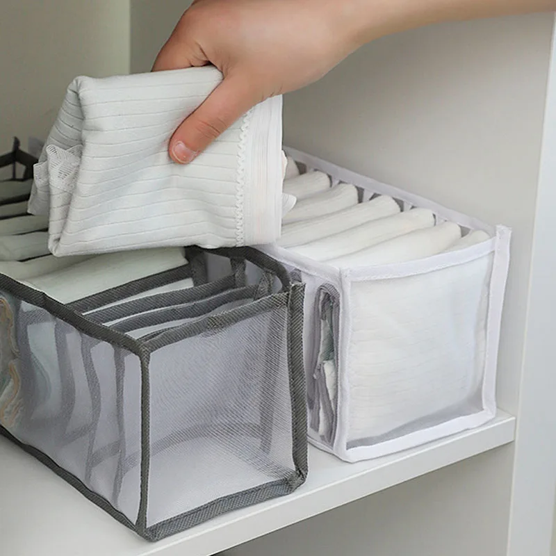 Baby Clothing Cupboard - ベビー多機能収納バッグ、ナイロンメッシュ引き出し仕切り付き、ハニカム構造下着・靴下オーガナイザー（ワードローブ用）