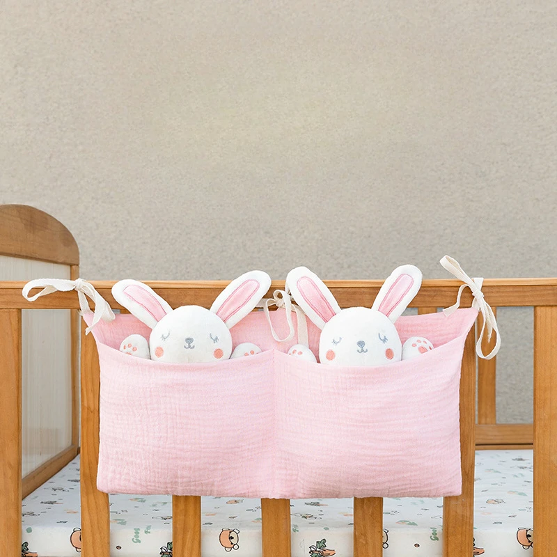 Baby Clothing For Bed - 2 ポケットベッドサイド吊りおむつ保育園オーガナイザーおむつおもちゃ衣類ギフトベビーベッドオーガナイザーベビーベッドキャディベッド収納袋