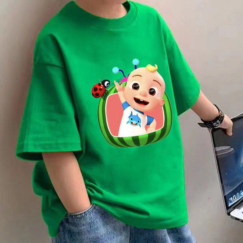 Baby Clothing For Girls - ココメロンズベビー Tシャツアニメ綿半袖シャツ男の子女の子夏服漫画プリントフィギュアトップス Tシャツギフト新しい