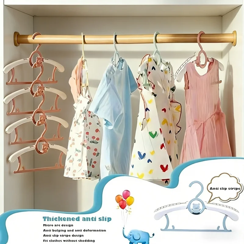 Baby Clothing Cupboard - 30 パック PP プラスチックベビー服ハンガー格納式アンチスリップ耐久性のあるクローゼットワードローブバスルーム寝室衣類乾燥ラック