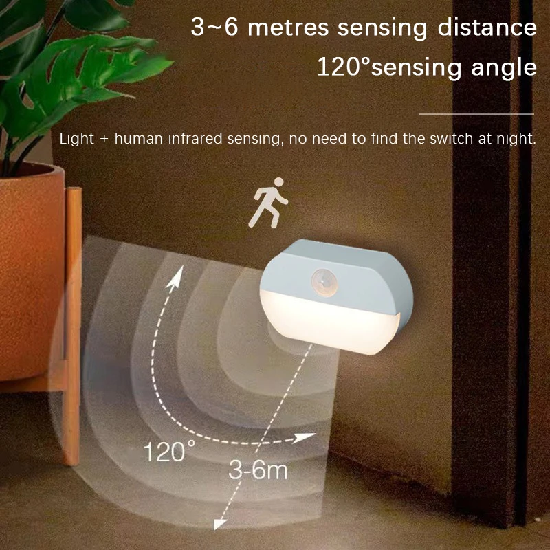 Baby Clothing Cupboard - LED 人体感知ナイトライト寝室のベッドサイド通路ワードローブ照明ナイトライトベビールーム家庭用屋内壁ランプ