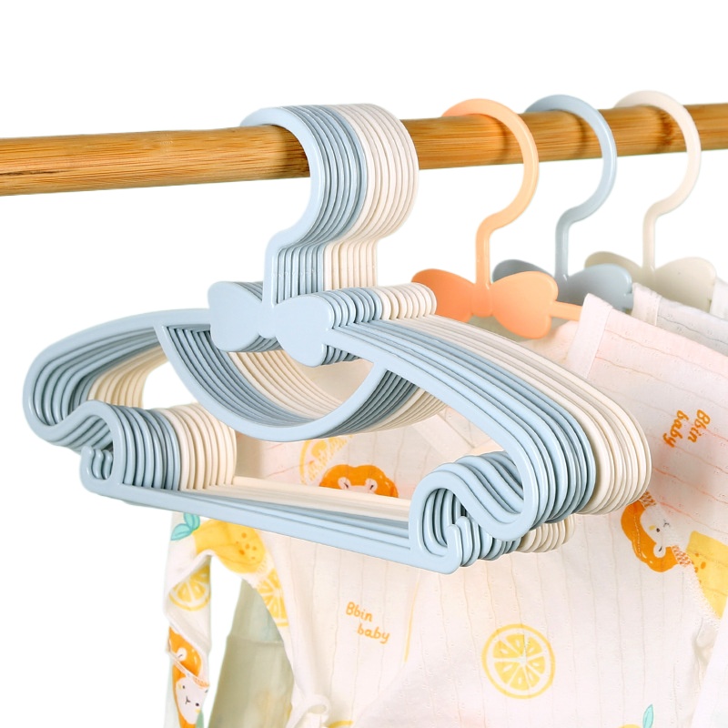 Baby Clothing Rack - 5-50 個ベビーハンガープラスチック子供服収納ハンガー保育園子供ハンガー幼児幼児ポータブルコートホームラック