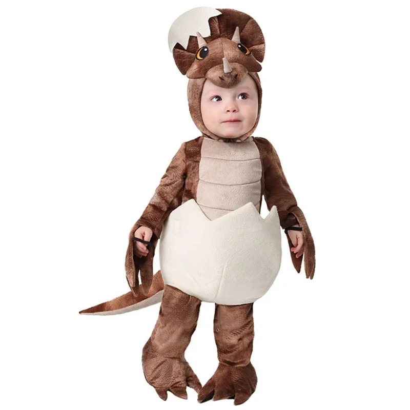 Toddler Legging Set - 赤ちゃんアニメトリケラトプスコスプレ衣装カーニバル幼児恐竜男の子ジャンプスーツハロウィンプリムパーティー衣装 NM33