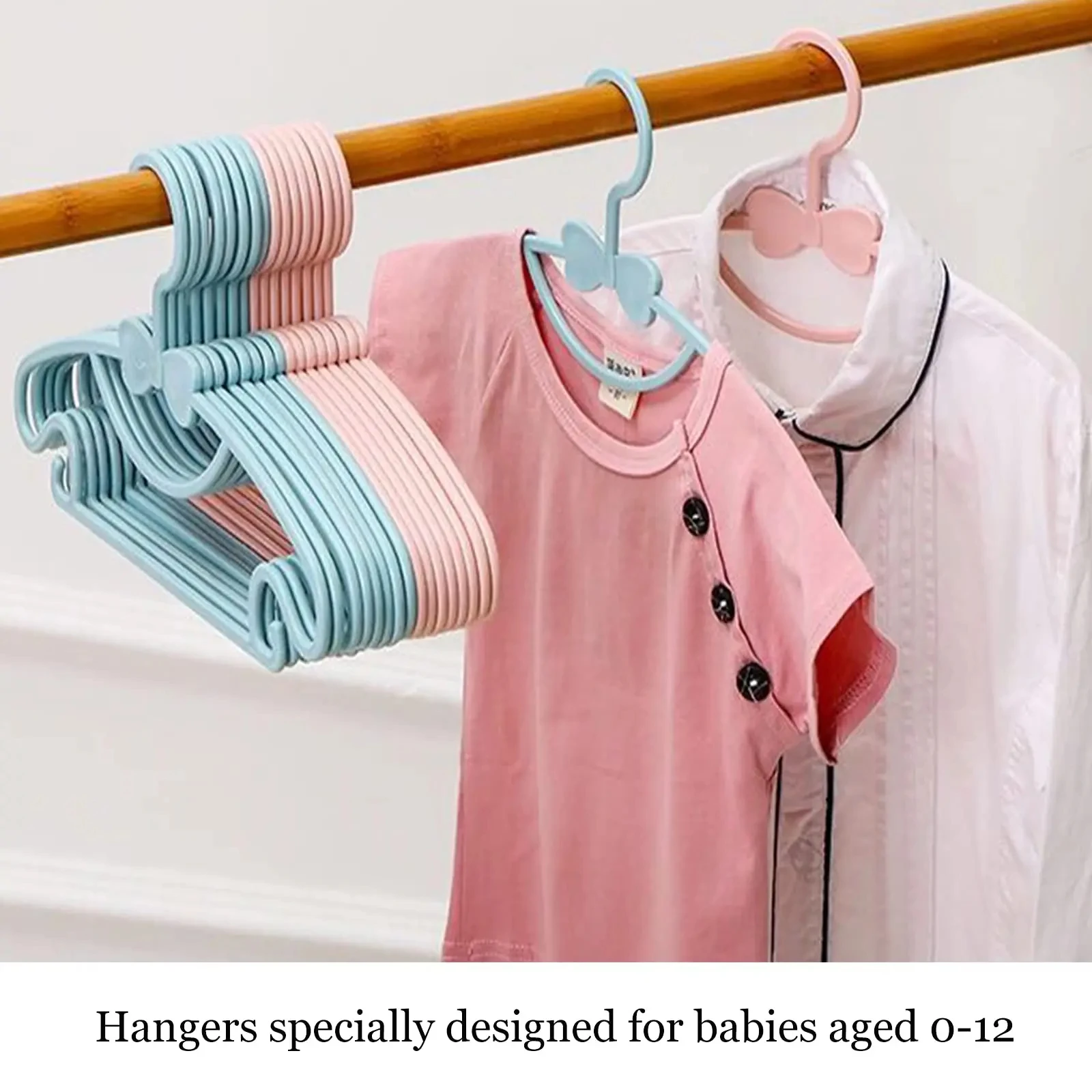 ベビーハンガー 10個入り 子供服ハンガー ラックディスプレ - Baby Clothing Rack のレビューと価格