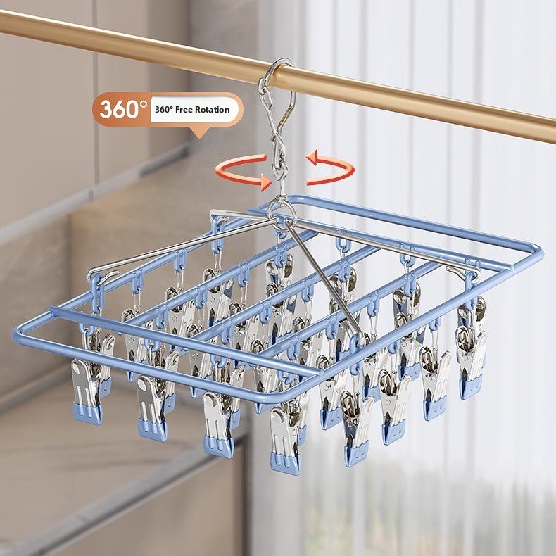 ステンレス鋼マルチクランプ物干し竿ベビー下着靴下乾燥ラック家 - Baby Clothing Rack のレビューと価格