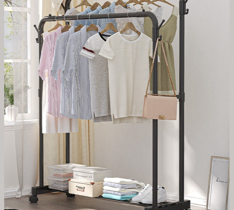床から天井までのハンガー、衣料品店、寮の寝室、吊り下げ式衣類 - Baby Clothing Rack のレビューと価格