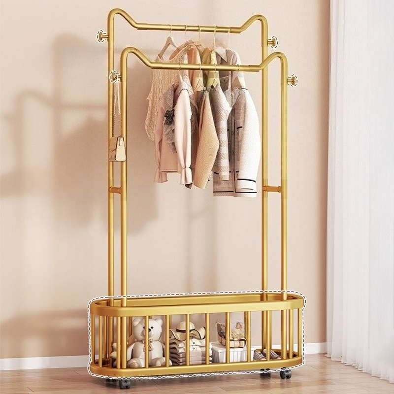 家庭用衣類ハンガー床置き寝室シンプルな洋服ハンガー洋服ラック - Baby Clothing Rack のレビューと価格