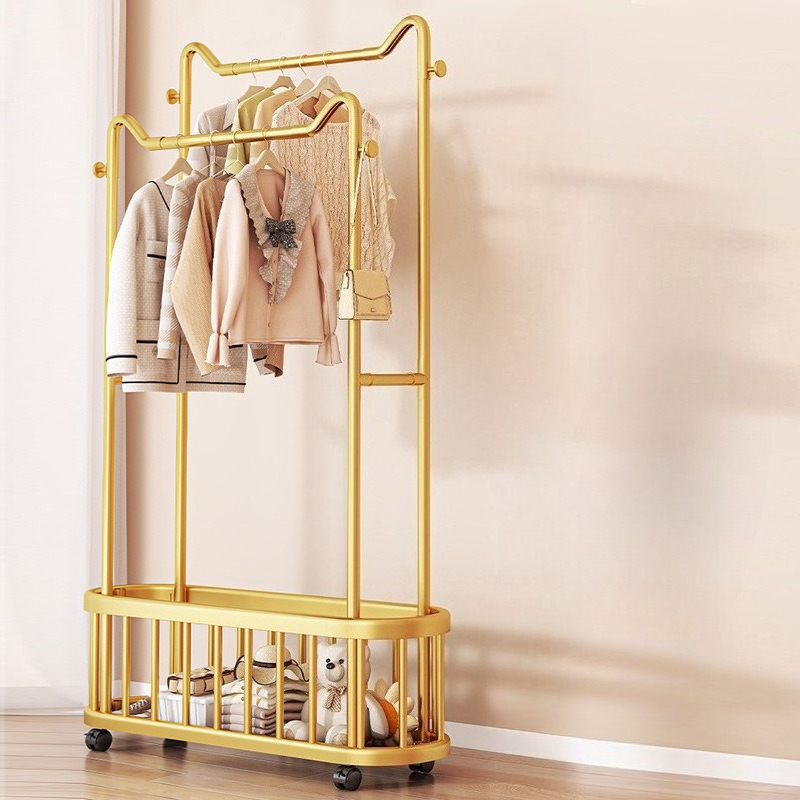 家庭用衣類ハンガー床置き寝室シンプルな洋服ハンガー洋服ラック - Baby Clothing Rack のレビューと価格