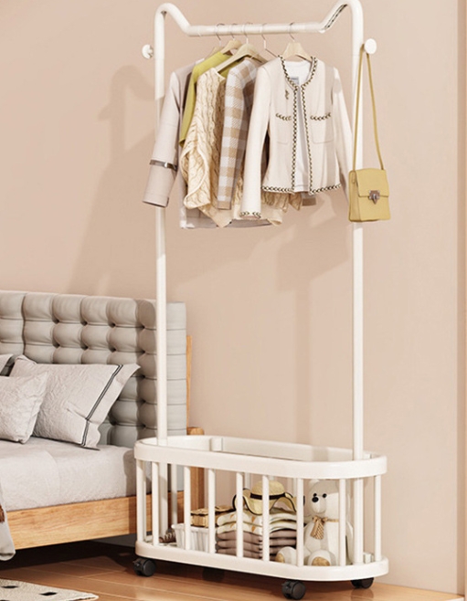 家庭用衣類ハンガー床置き寝室シンプルな洋服ハンガー洋服ラック - Baby Clothing Rack のレビューと価格