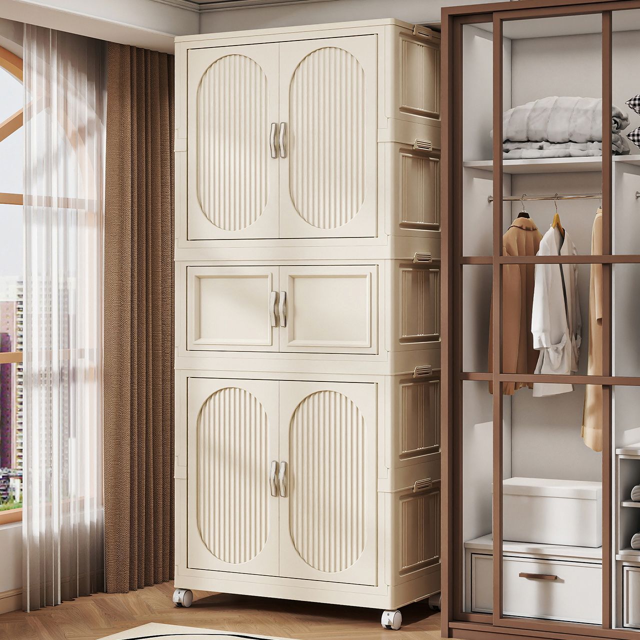 子供用ワードローブ ベビークローゼット 家庭用 衣類・布団収 - Baby Clothing Cupboard のレビューと価格