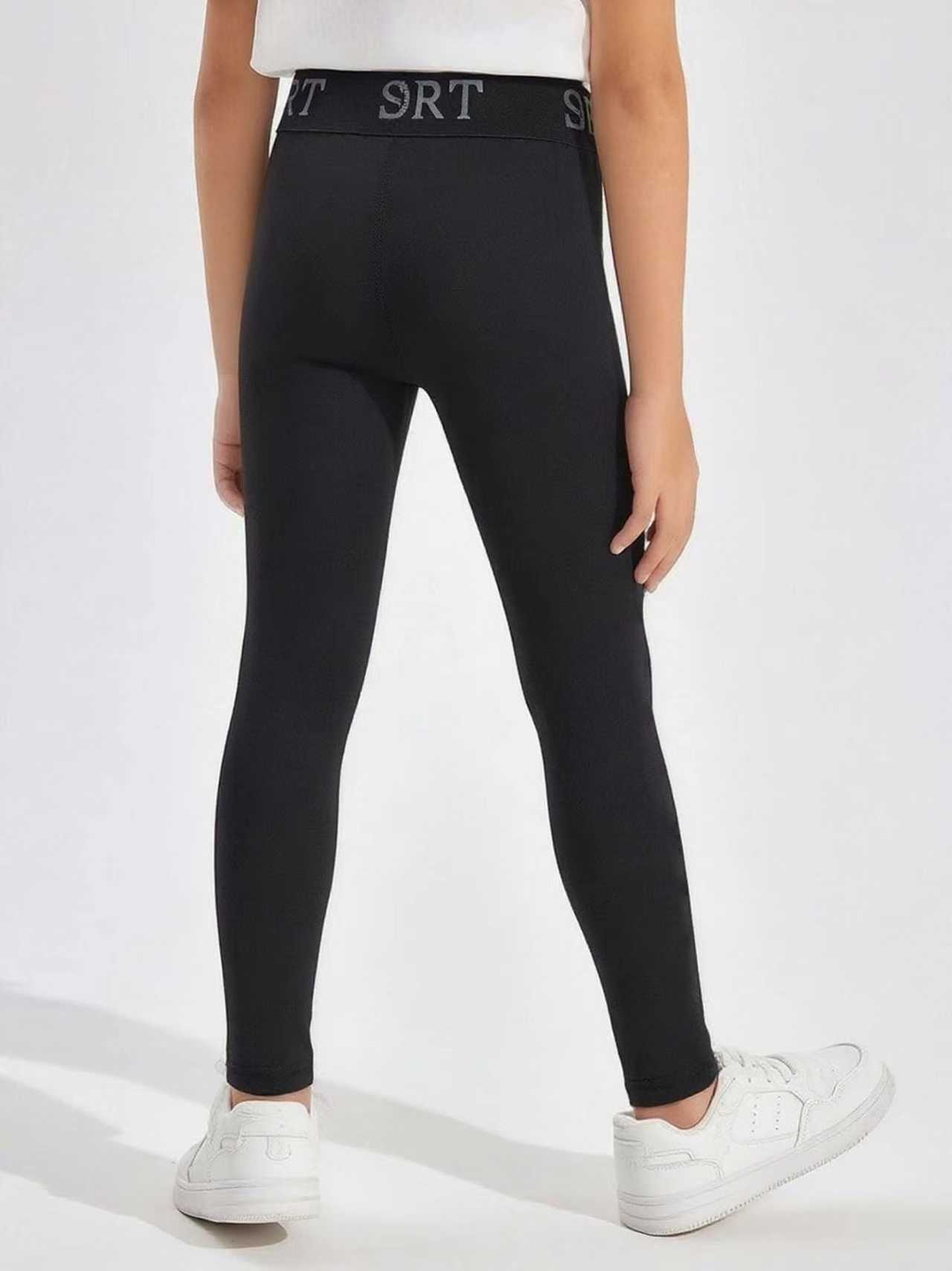 子供用無地伸縮性スリムフィットスポーツレギンス3/1セット、 - Toddler Legging Set のレビューと価格