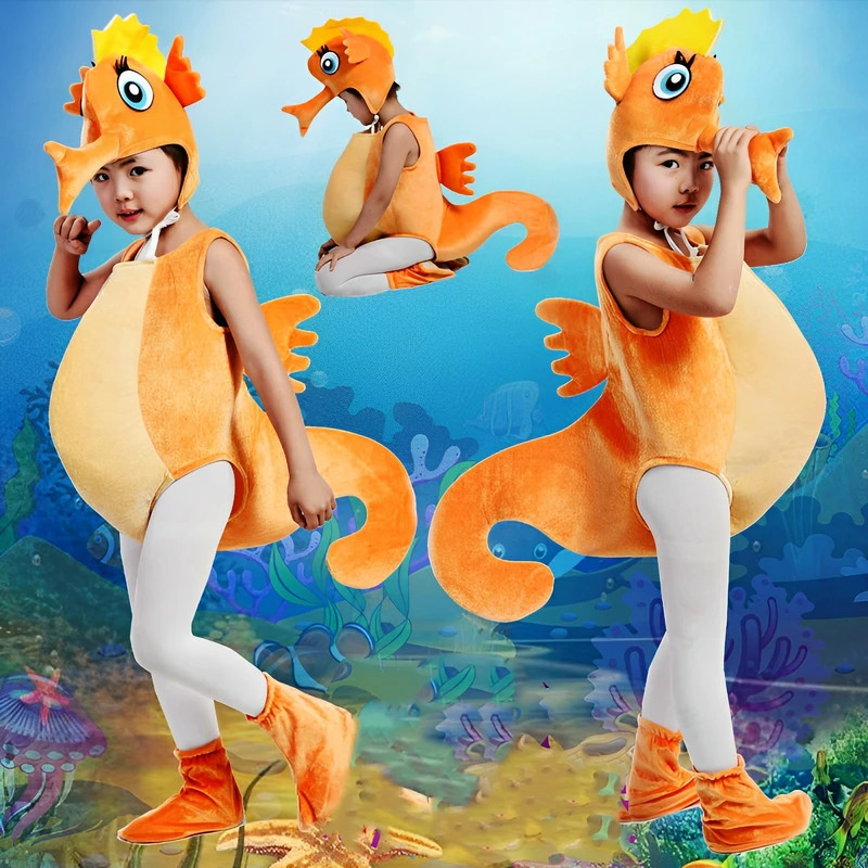 キッズ タツノオトシゴ カニ コスチューム コスプレ ハロウ - Toddler Legging Set のレビューと価格