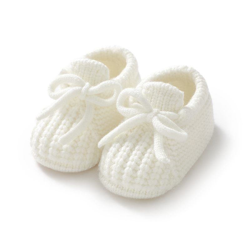 新生児ベビーシューズニット幼児男の子女の子ファーストブーツフ - Baby Clothing For Bed のレビューと価格