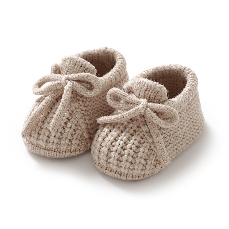 新生児ベビーシューズニット幼児男の子女の子ファーストブーツフ - Baby Clothing For Bed のレビューと価格