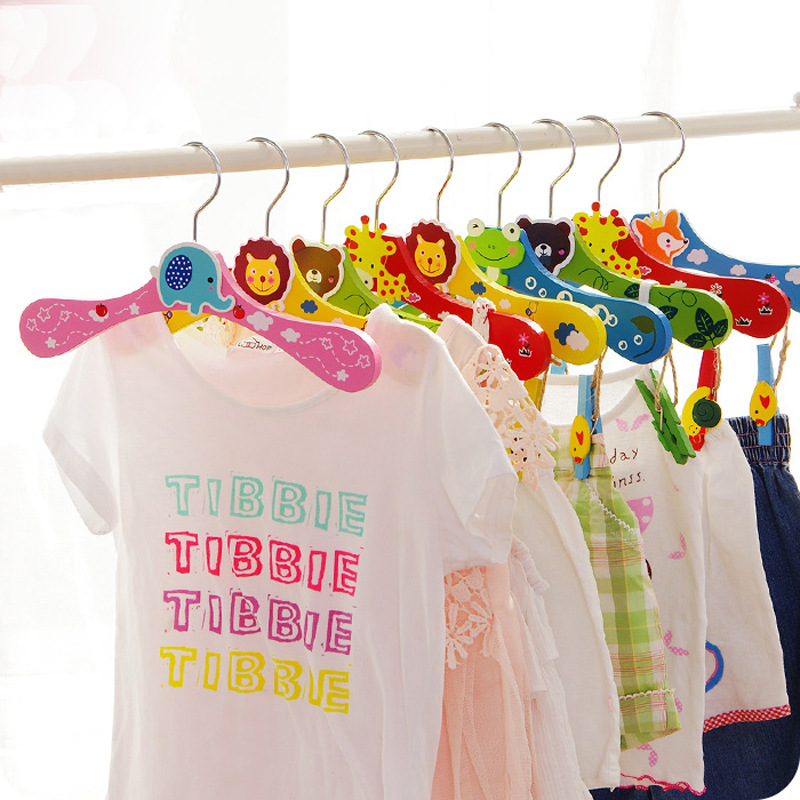 衣類用木製動物ハンガー,衣類ラック,クローゼットオーガナイザ - Baby Clothing Rack のレビューと価格
