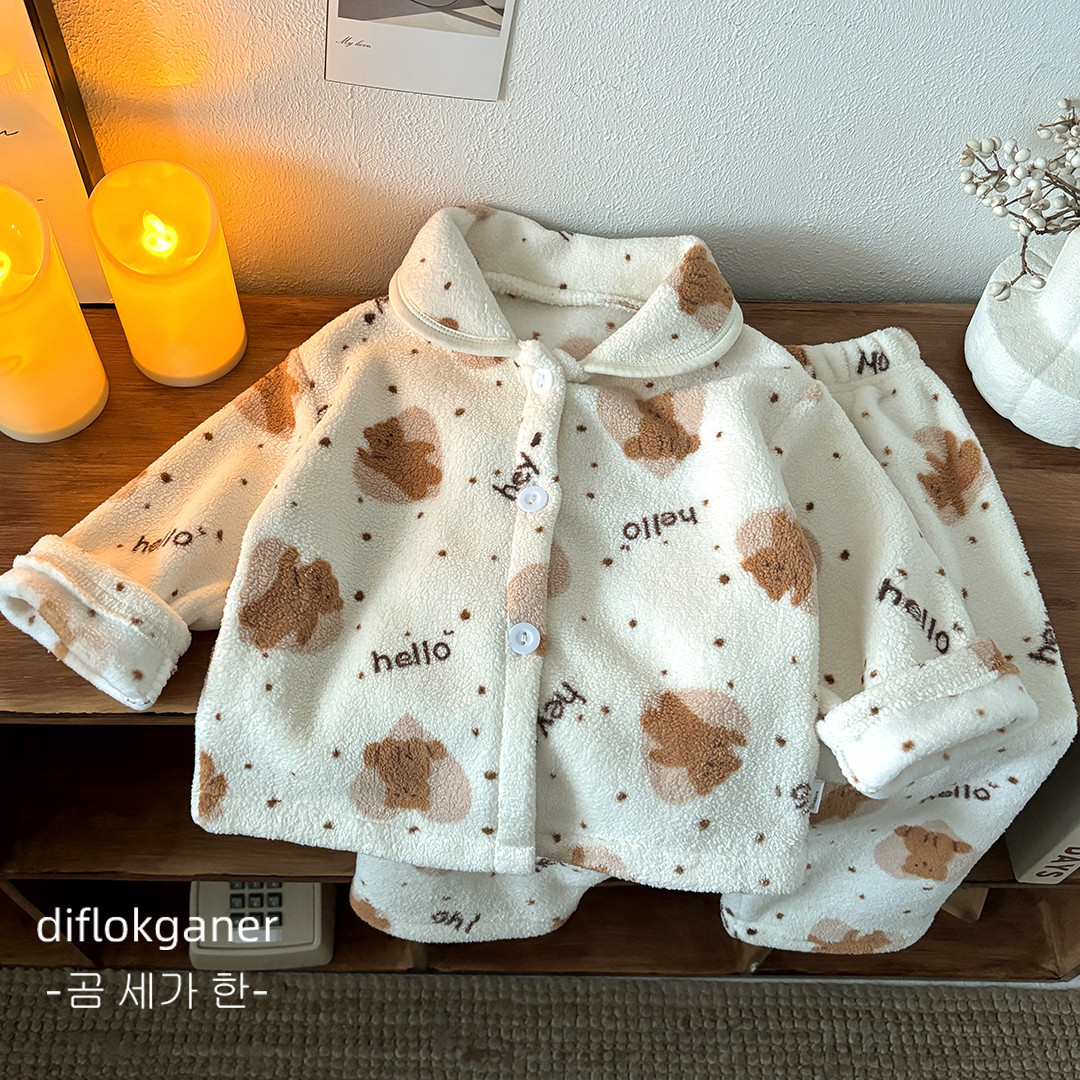 2026年新作 キッズ 秋冬 厚手 暖かい ソフトパジャマ  - Baby Clothing Winter のレビューと価格