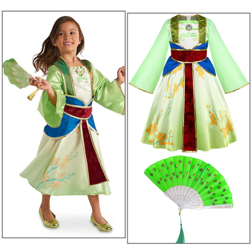 カーニバルコスプレハロウィンベビーガールズムーラン風パーティ - Baby Clothing For Girls のレビューと価格