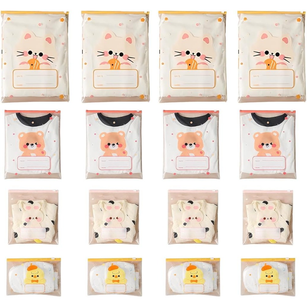 5 個の漫画マルチサイズベビー服収納袋防水密封ポータブルおむ - Baby Clothing Cupboard のレビューと価格