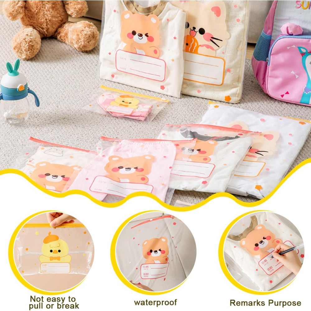 5 個の漫画マルチサイズベビー服収納袋防水密封ポータブルおむ - Baby Clothing Cupboard のレビューと価格
