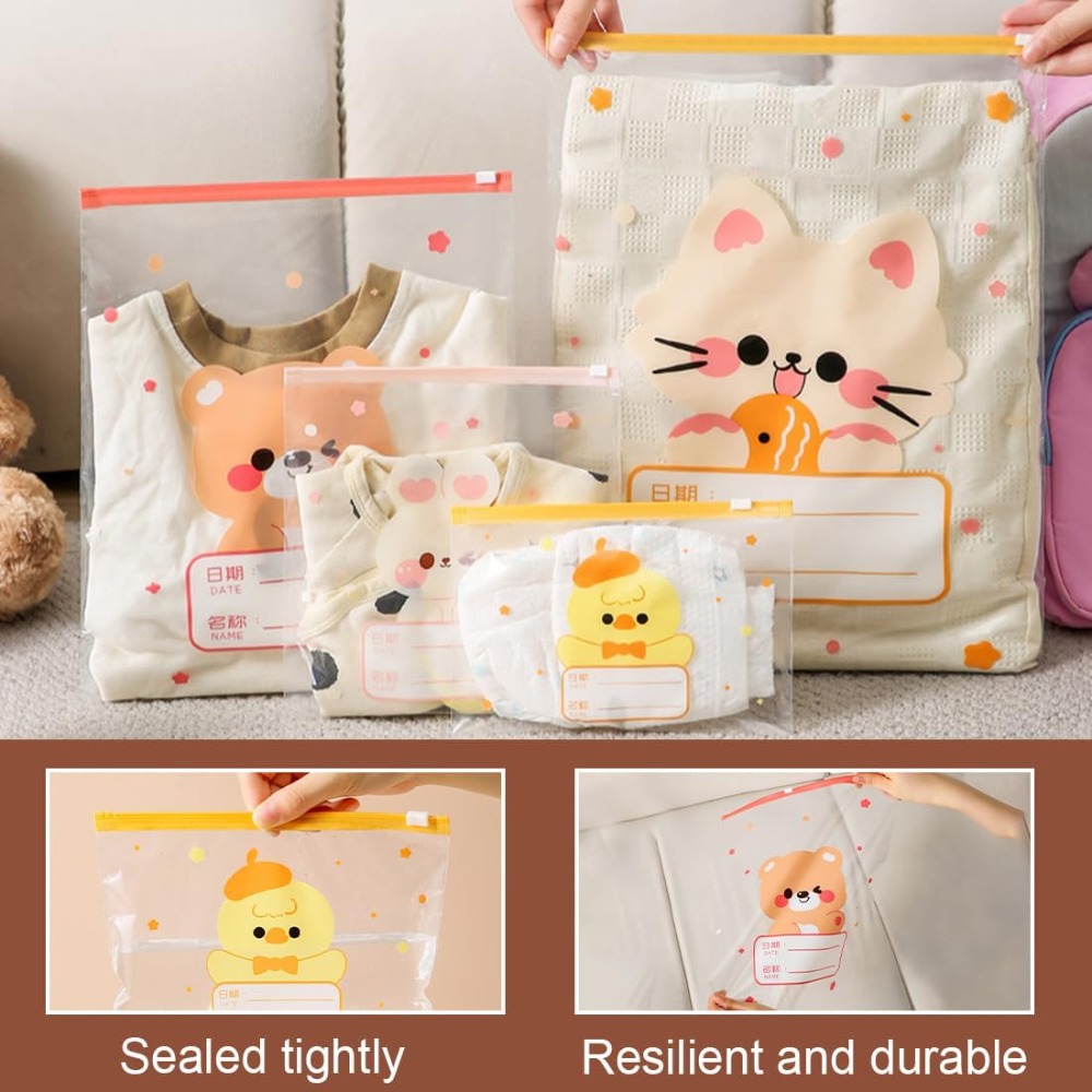 5 個の漫画マルチサイズベビー服収納袋防水密封ポータブルおむ - Baby Clothing Cupboard のレビューと価格