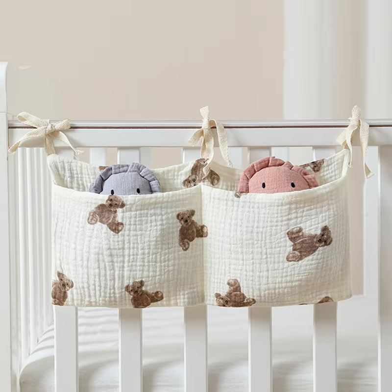ベビーベッドオーガナイザー、ベビーベッド収納バッグ、2つのポ - Baby Clothing For Bed のレビューと価格
