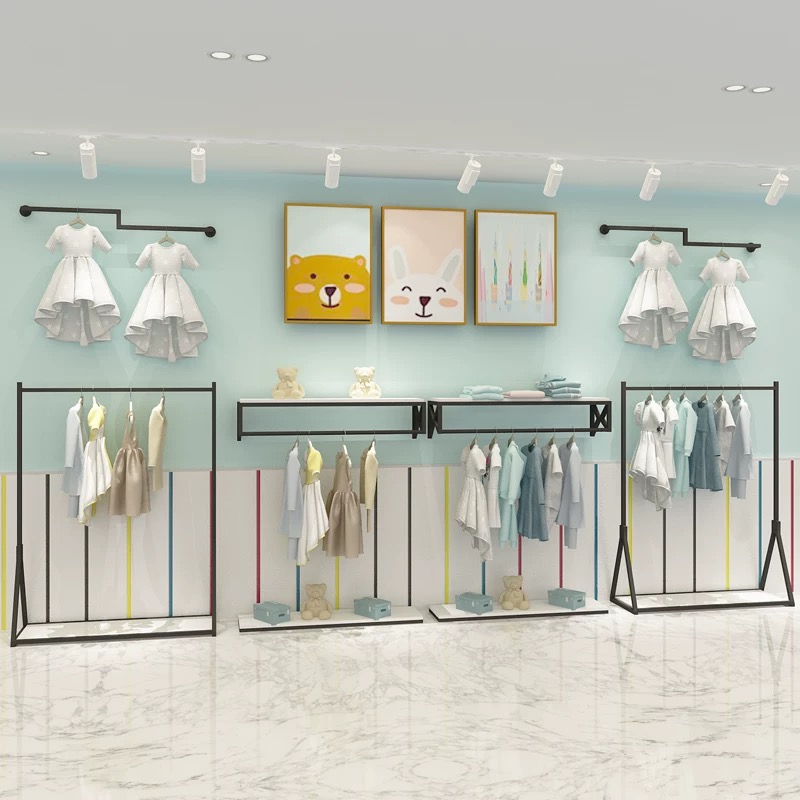 子供服店家具 ベビー服店陳列棚 キッズ服小売店用 - Baby Clothing Rack のレビューと価格