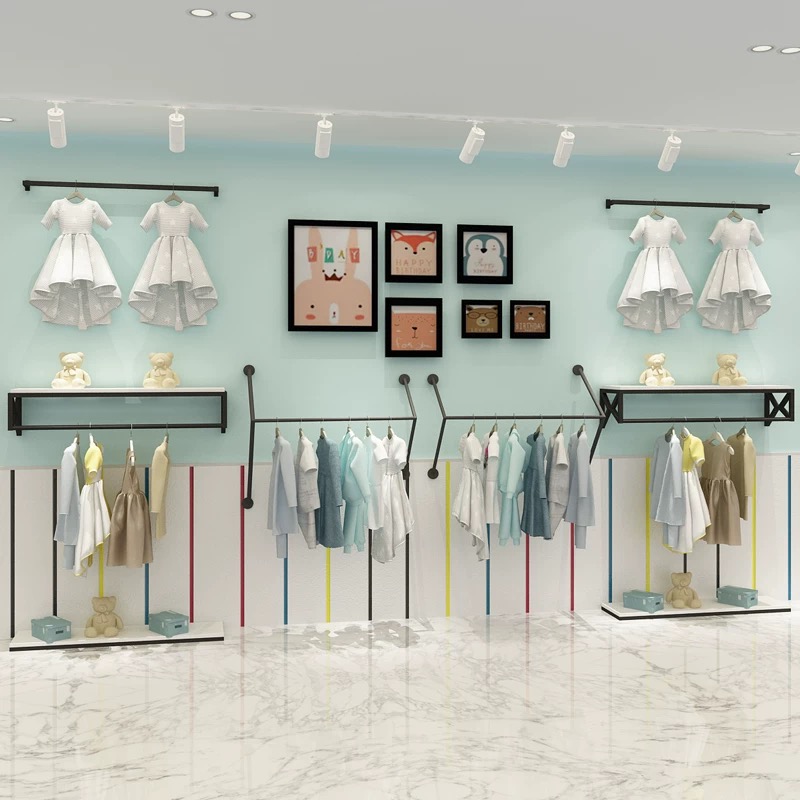 子供服店家具 ベビー服店陳列棚 キッズ服小売店用 - Baby Clothing Rack のレビューと価格