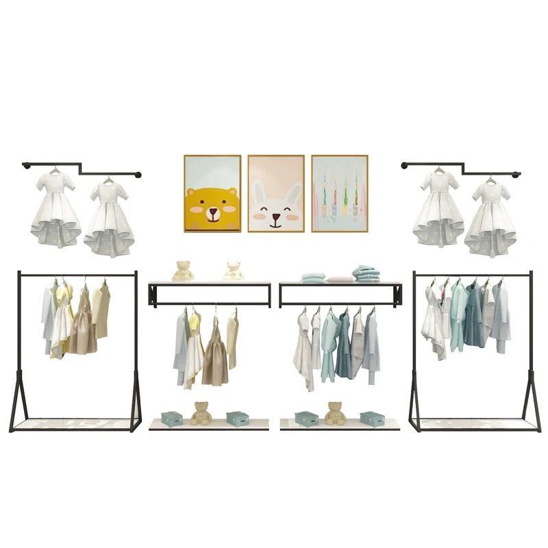 子供服店家具 ベビー服店陳列棚 キッズ服小売店用 - Baby Clothing Rack のレビューと価格