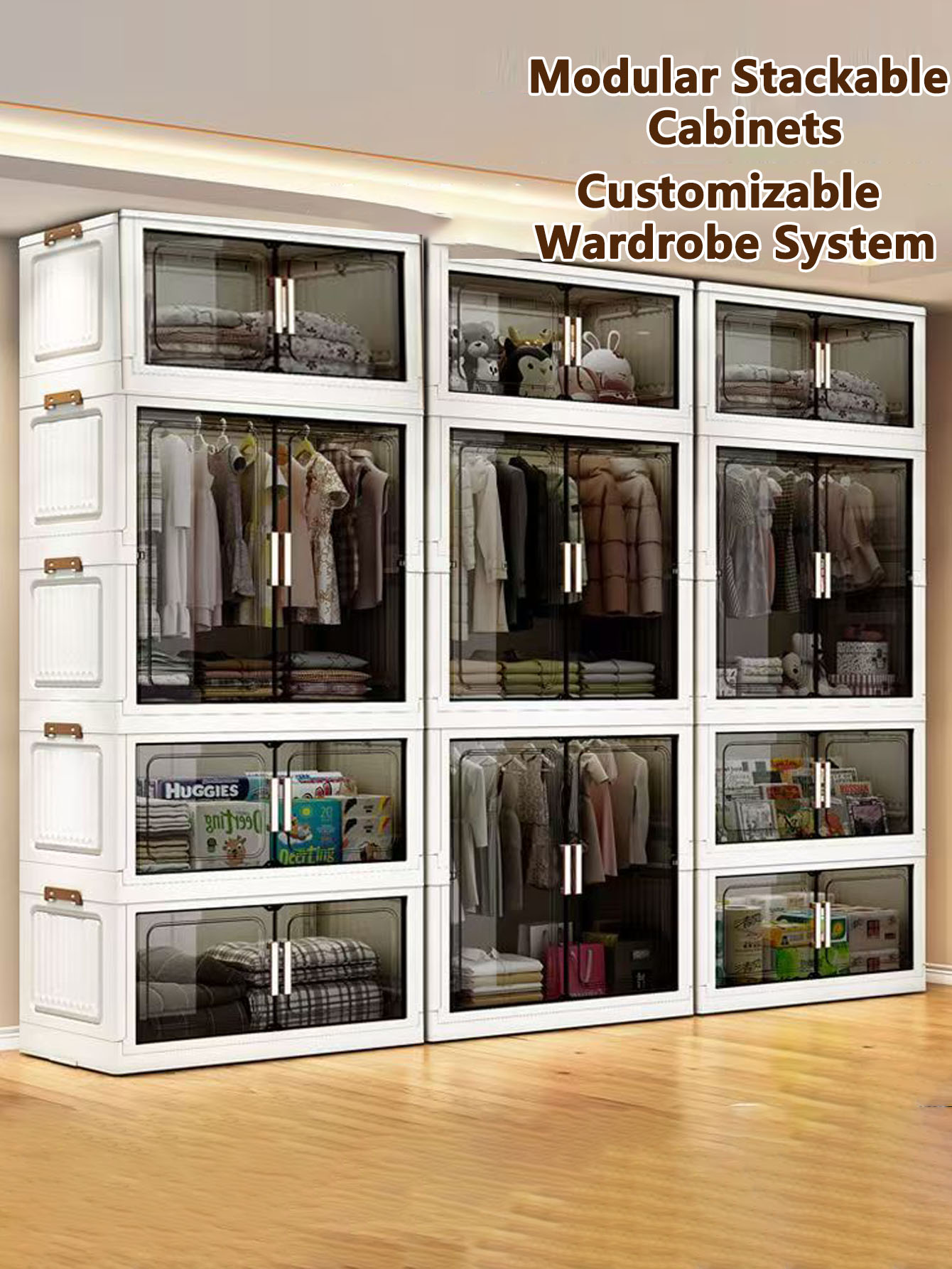 厚みのある折りたたみ式収納キャビネット ベビーワードローブ  - Baby Clothing Cupboard のレビューと価格