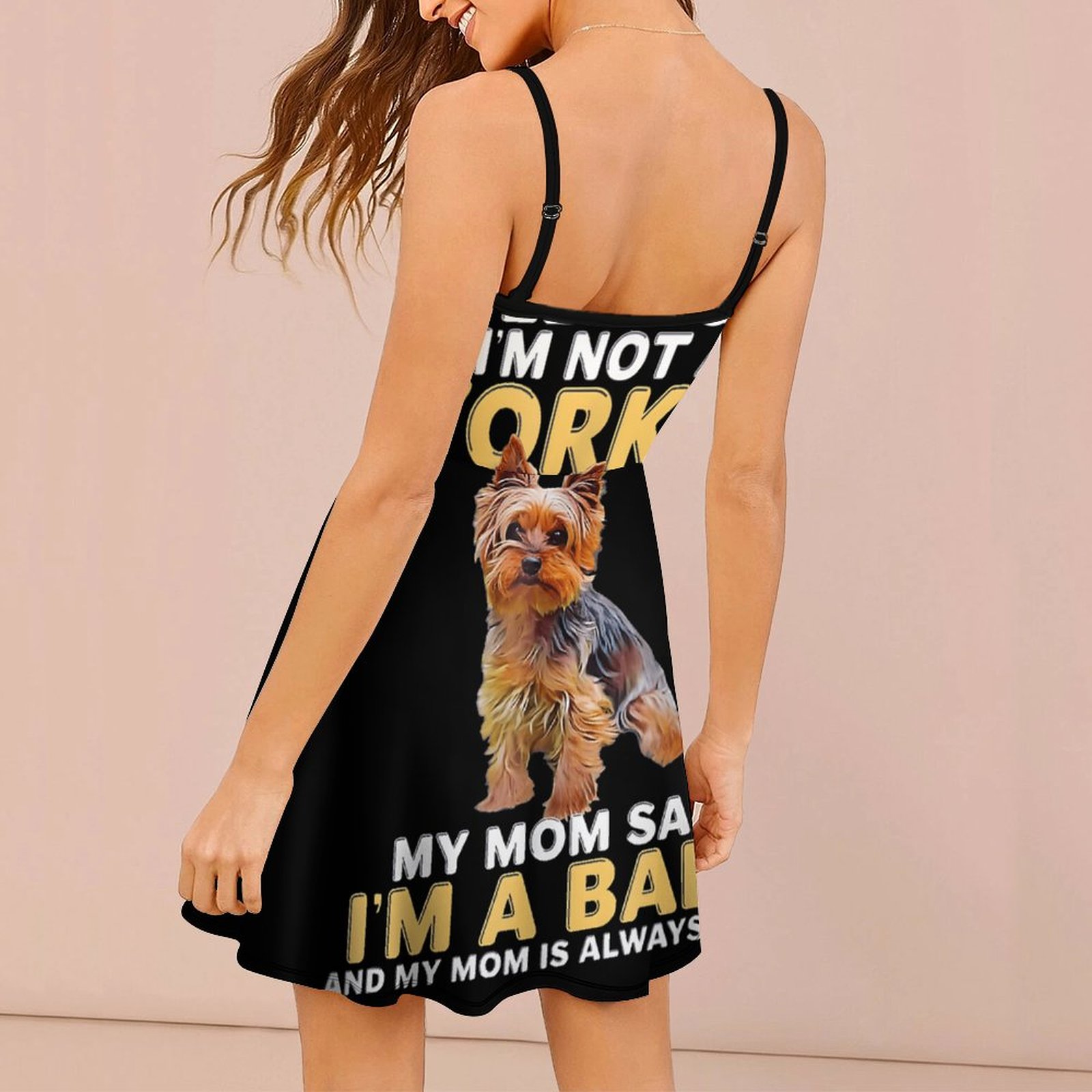かわいいヨーキーの赤ちゃんの名言女性のスリングドレス面白いノ - Baby Clothing Quotes のレビューと価格