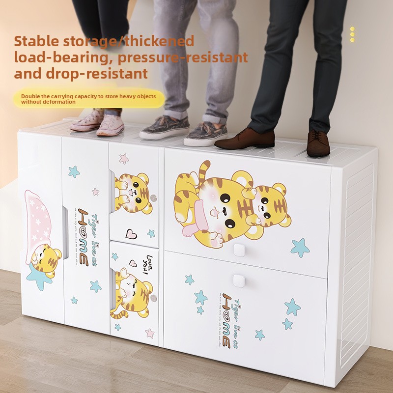 厚みのあるプラスチック 5 バケツ引き出し収納キャビネットベ - Baby Clothing Cupboard のレビューと価格