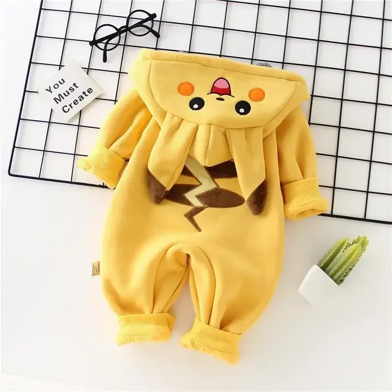 漫画ポケットモンスターベビーパジャマ新生児かわいい冬長袖子供 - Baby Clothing Winter のレビューと価格
