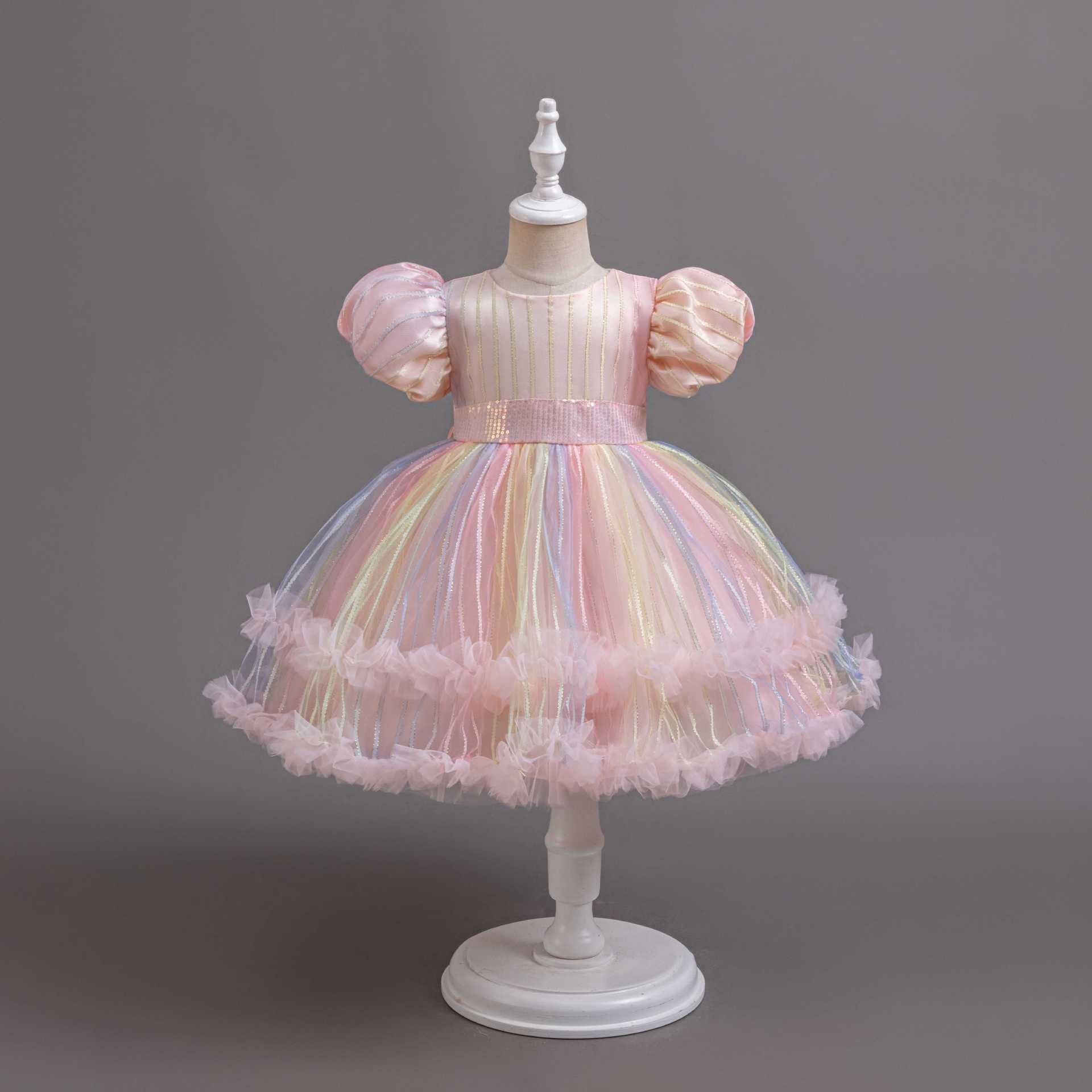 子供用のカラフルなチュールプリンセスドレス,1〜6歳の女の子 - Baby Clothing For Girls のレビューと価格
