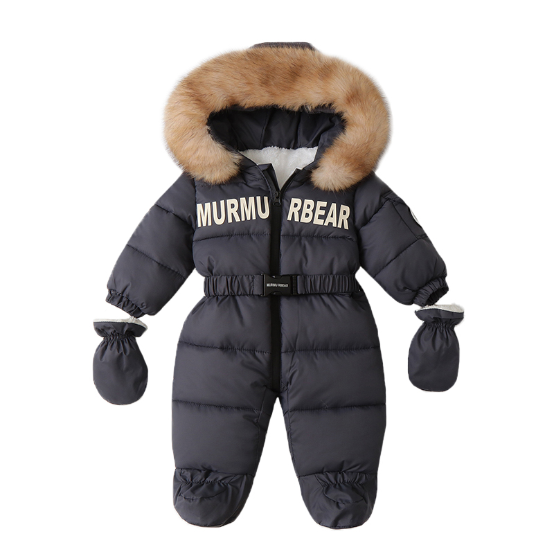 新生児用手袋付きジャンプスーツ,フード付きロンパース,防寒着 - Baby Clothing Winter のレビューと価格