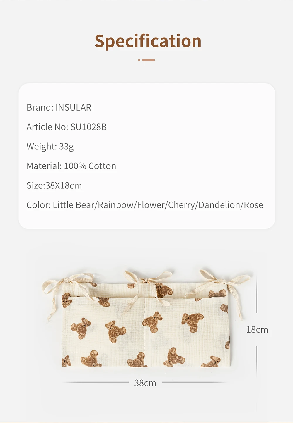 ベビーベッドオーガナイザー、ベッドサイド吊り下げ式収納バッグ - Baby Clothing For Bed のレビューと価格