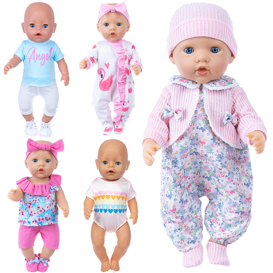 人形の服 18 インチリボーンドール用かわいいパジャマスーツ - Baby Clothing For Girls のレビューと価格