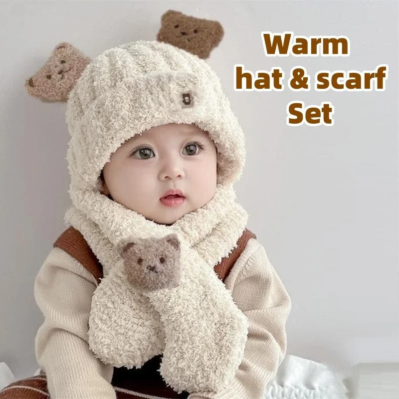 1-10個入り ベビーハットスカーフ 女の子 男の子用 冬用 - Baby Clothing Winter のレビューと価格