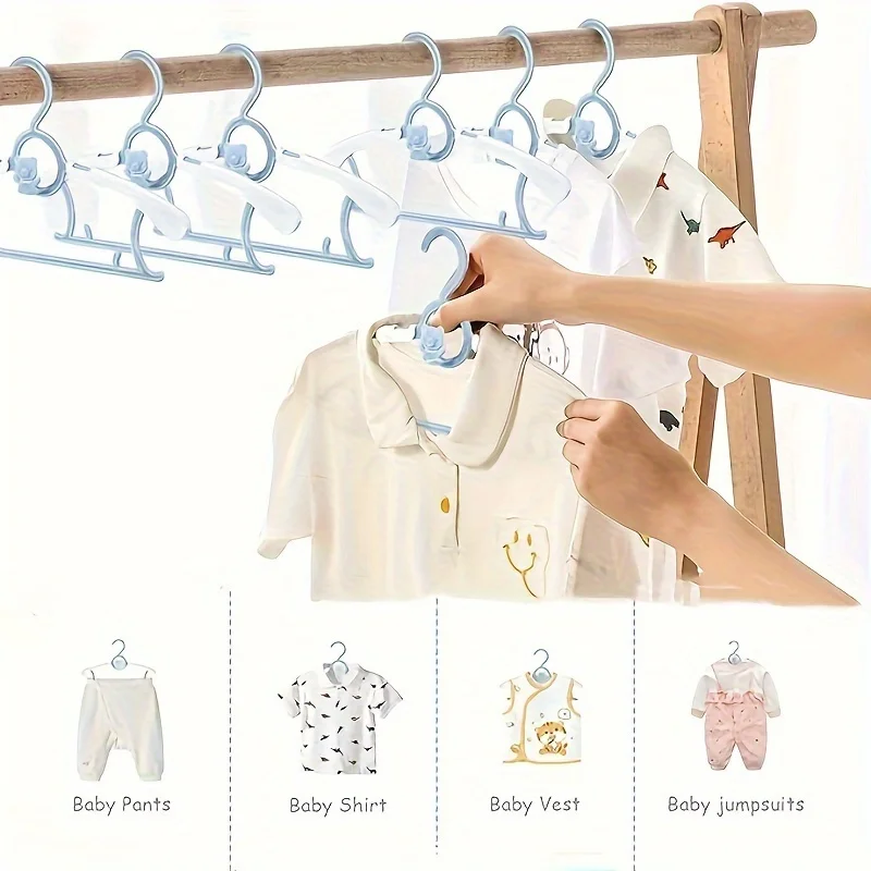 30 パック PP プラスチックベビー服ハンガー格納式アンチ - Baby Clothing Cupboard のレビューと価格