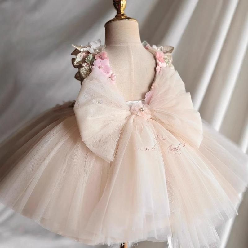 結婚式のドレス夏子供女の子最初の誕生日花柄プリンセスガウン衣 - Baby Clothing For Girls のレビューと価格