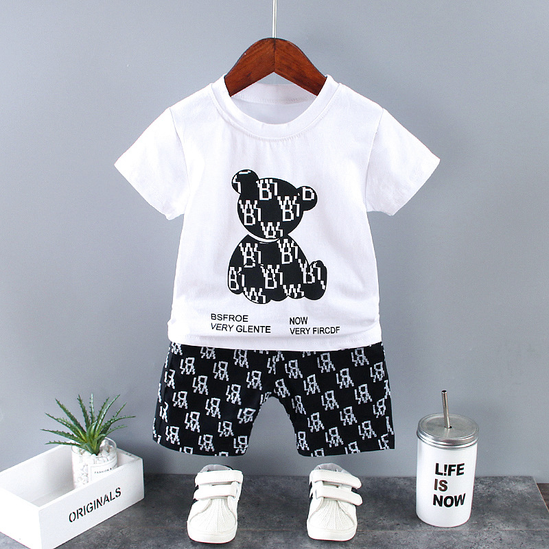男の子ブティックセット,ファッショナブルなラウンドネックTシ - Baby Clothing Designer のレビューと価格